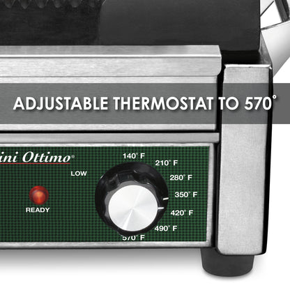 Waring WPG300 Panini Ottimo® Dual Panini Grill — 240V (17" x 9.25" cooking surface)