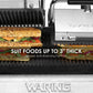 Waring WPG300T Panini Ottimo® Dual Panini Grill with Timer — 240V (17" x 9.25" cooking surface)