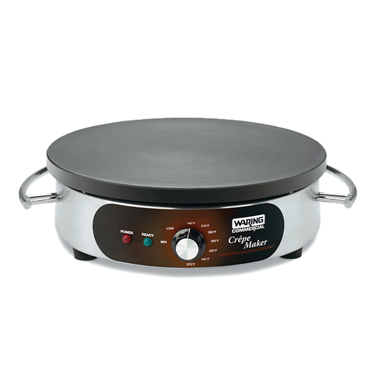 Waring WSC160X 16" Electric Crêpe Maker, 120V, 1800W, Spreader and Spatula included