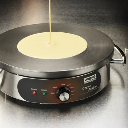 Waring WSC160X 16" Electric Crêpe Maker, 120V, 1800W, Spreader and Spatula included