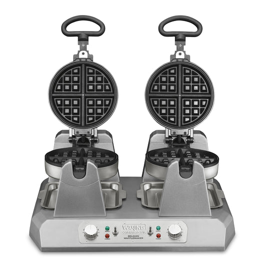 Waring WW250X2 Double Belgian Waffle Maker with Serviceable Plates — 120V, 2400 Watts, 20 Amps