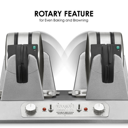 Waring WW300BX Quad Belgian Waffle Maker — 208V, 2800 Watts, 13 Amps