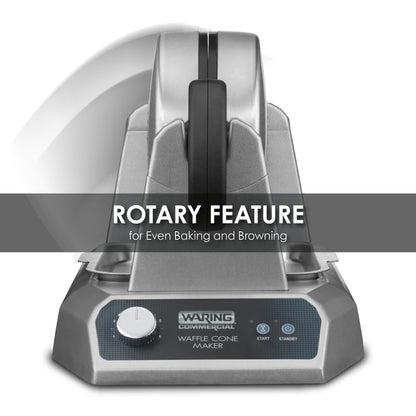 Waring WWCM180 Heavy-Duty Waffle Cone Maker — 120V, 1200 Watts