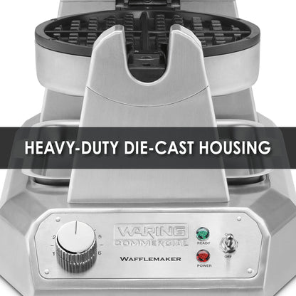 Waring WWD180X Heavy-Duty Classic Waffle Maker with Serviceable Plates — 120V, 1200W