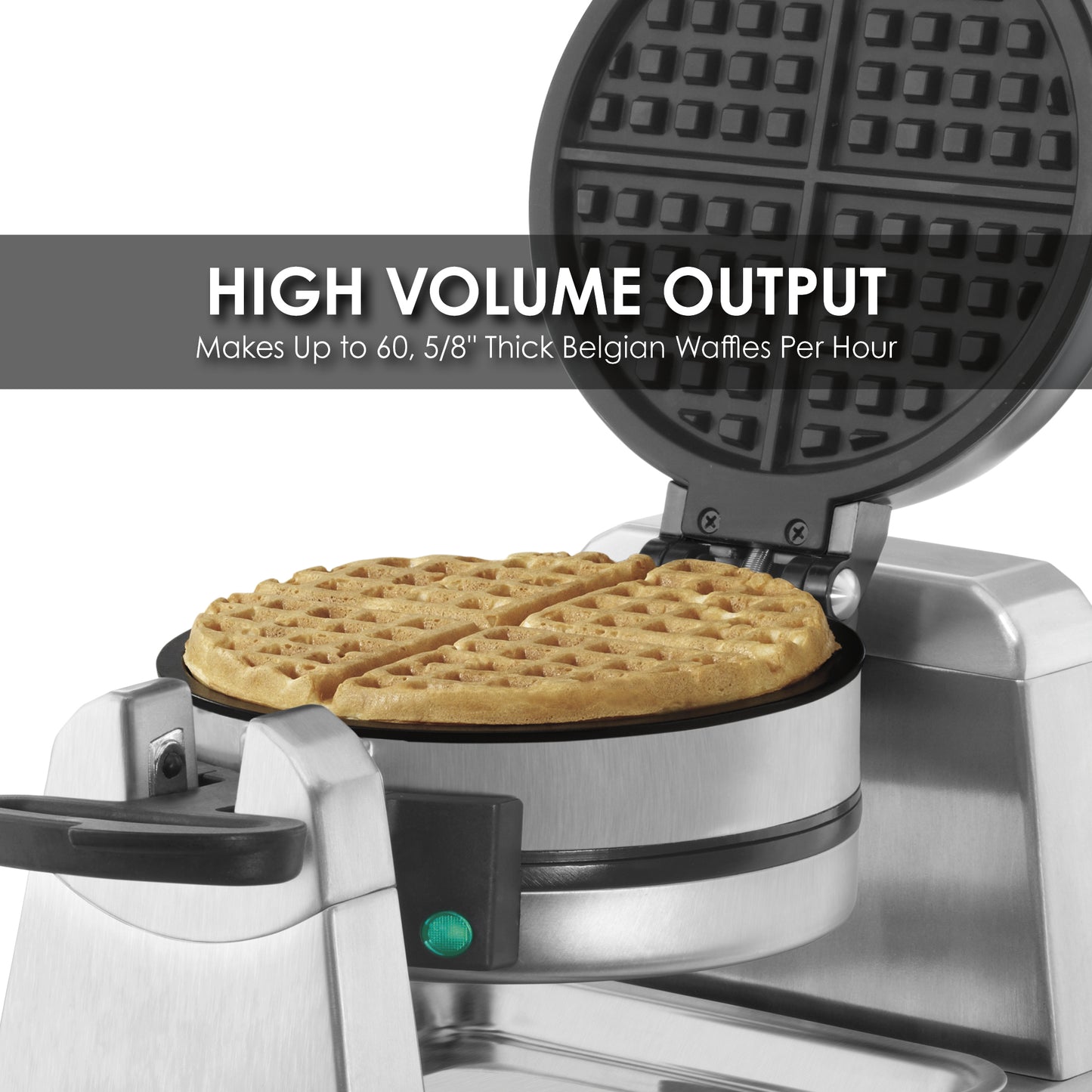 Waring WWD200 Heavy-Duty Double Vertical Classic Waffle Maker — 120V, 1300W