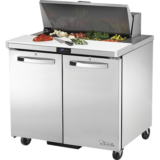 True TSSU-36-08-HC~SPEC3 Solid Door Sandwich/Salad Unit Spec Package 3