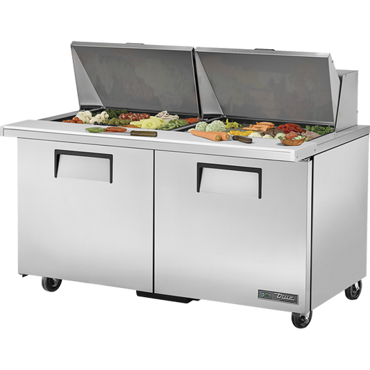 True TSSU-60-24M-B-ST-HC Mega-Top Solid Door Sandwich/Salad Unit