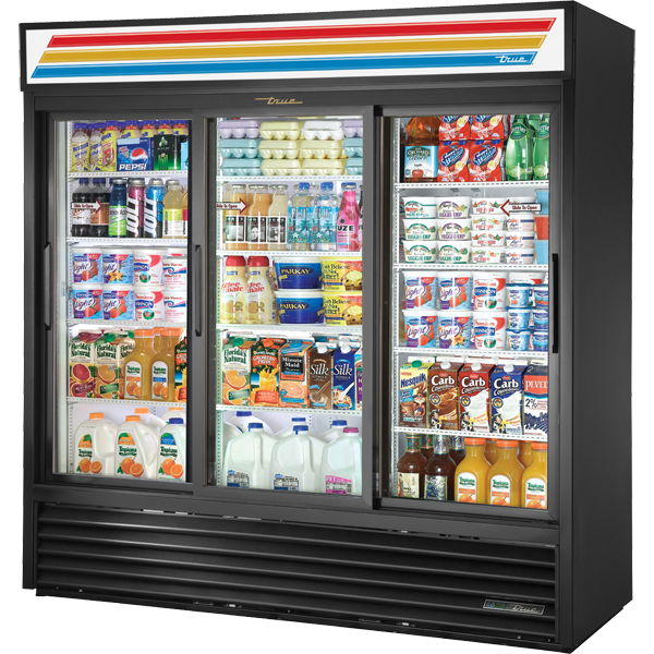 True GDM-69-HC-LD Slide Door Refrigerator