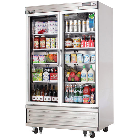 Everest Refrigeration EBGNR2 2 Narrow Glass Door Refrigerator, 39 1/2"