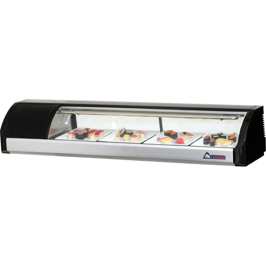 Everest Refrigeration ESC59L 5ft Self Contained Countertop Refrigerated Display Case - Left Comp Mount