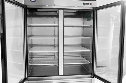 Atosa MCF8703ES Bottom Mount (2) Glass Door Freezer S/S In/Out