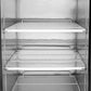 Atosa MCF8726GR Bottom Mount (1) Glass Door Refrigerator 8.3 cu ft - Black Cabinet Dimensions: 24-1/5 W * 24 D * 63-1/5 H