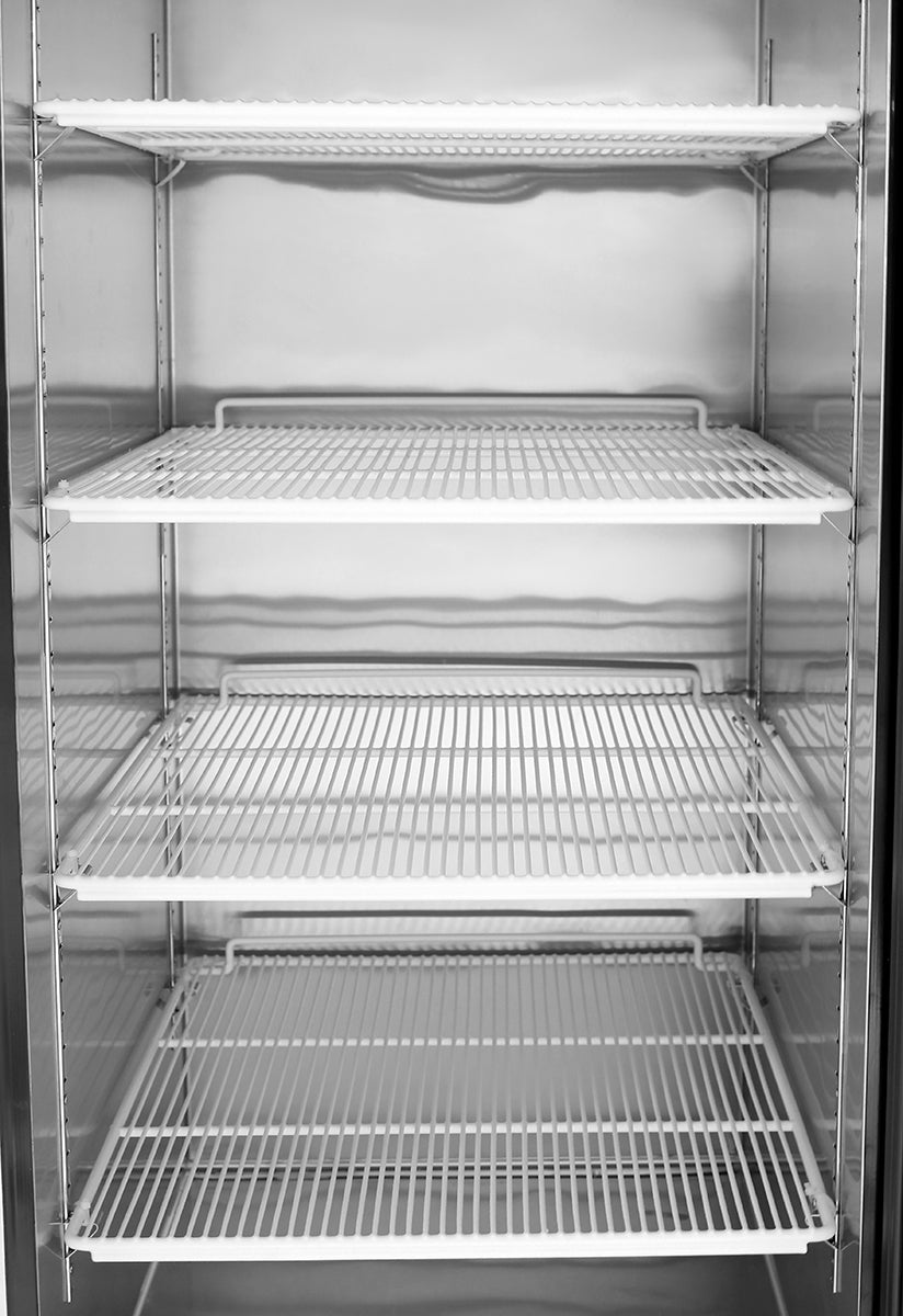 Atosa MCF8701GR Bottom Mount (1) Glass Door Freezer S/S In/Out Dimensions: 27 W * 31-7/10 D * 83 1/10 H