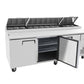 Atosa MPF8203GR 93'' Pizza Prep Table Dimensions: 93 W * 33-1/10 D * 44 H