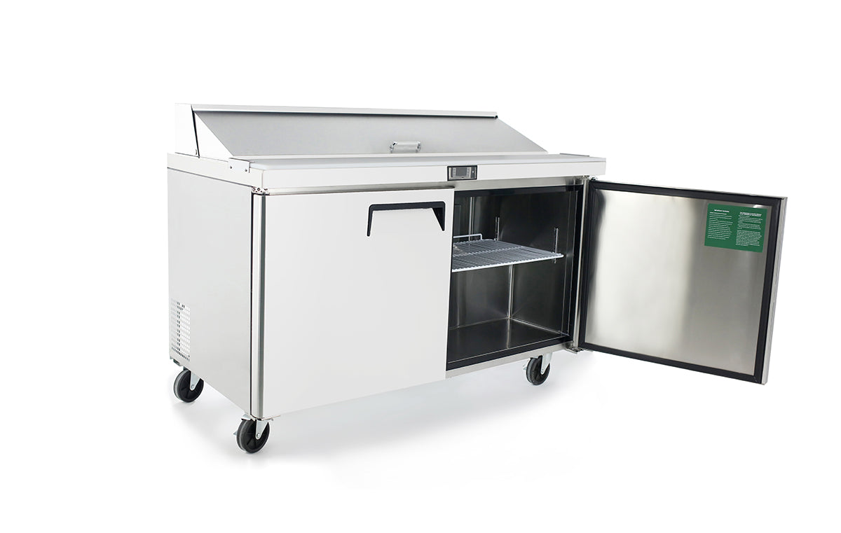 Atosa MSF8303GR 60'' Sandwich Prep. Table with 16 S/S Pans Dimensions: 60-1/5 W * 30 D * 44-3/10 H
