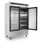 Atosa MCF8707GR Bottom Mount (2) Glass Door Refrigerator S/S In/Out Dimensions: 54-2/5 W * 31-7/10 D * 83-1/10 H