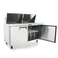 Atosa MSF8307GR 60'' Mega top Sandwich Prep. Table with 24 S/S Pans Dimensions: 60-1/5 W * 34 D * 46-3/5 H