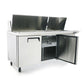 Atosa MSF8308GR 72'' Mega top Sandwich Prep. Table with 30 S/S Pans Dimensions: 72-7/10 W * 34 D * 46-3/5 H