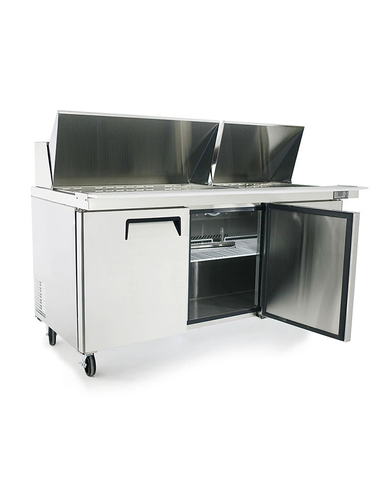 Atosa MSF8308GR 72'' Mega top Sandwich Prep. Table with 30 S/S Pans Dimensions: 72-7/10 W * 34 D * 46-3/5 H