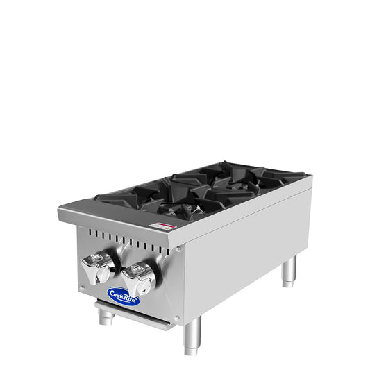 Atosa ACHP-2 HD 12'' (2) Burner Hotplate with Total 64,000 B.T.U.