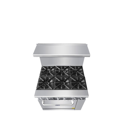 Atosa AGR-6B 36″ Gas Range with Six (6) Open Burners (Castors Included)