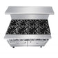 Atosa AGR-8B 48'' Gas Range. (8) 32,000 B.T.U. Open Burners with Two 20" Wide Oven; 4 Oven Racks (Castors Included)