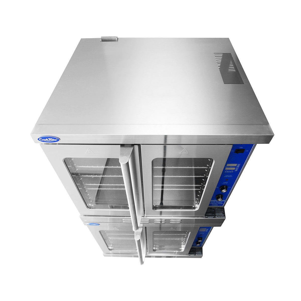 Atosa ATCO-513B-2 Double Bakery Depth Convection Oven with Total 92,000 B.T.U., Includes Connection Kit/Casters - Bakery Depth