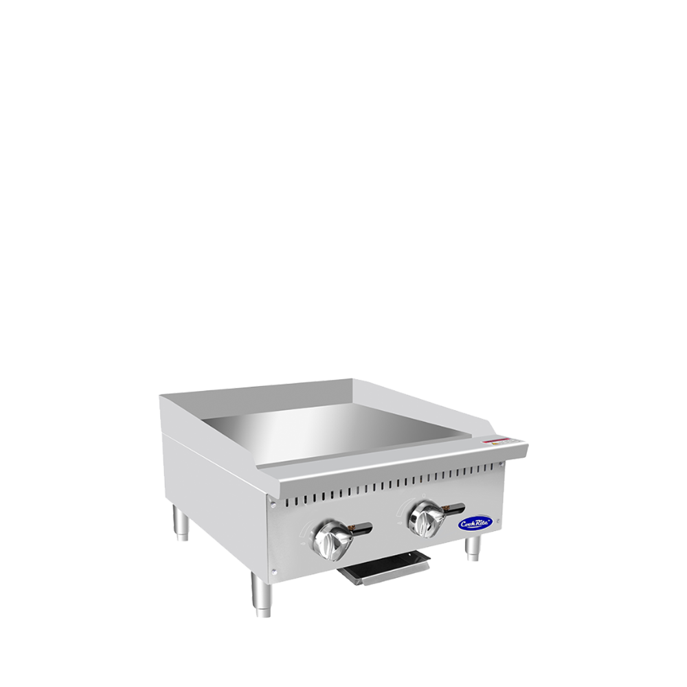 Atosa ATMG-24* HD 24'' Manual Griddle with Total 60,000 B.T.U.