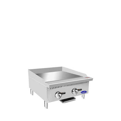 Atosa ATMG-24* HD 24'' Manual Griddle with Total 60,000 B.T.U.