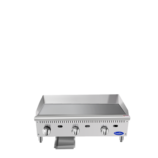 Atosa ATMG-36* HD 36'' Manual Griddle with Total 90,000 B.T.U.