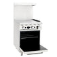 Atosa AGR-24G 24'' Wide Griddle with (1) 20'' Wide Oven 2 Oven Racks (Castors Included)
