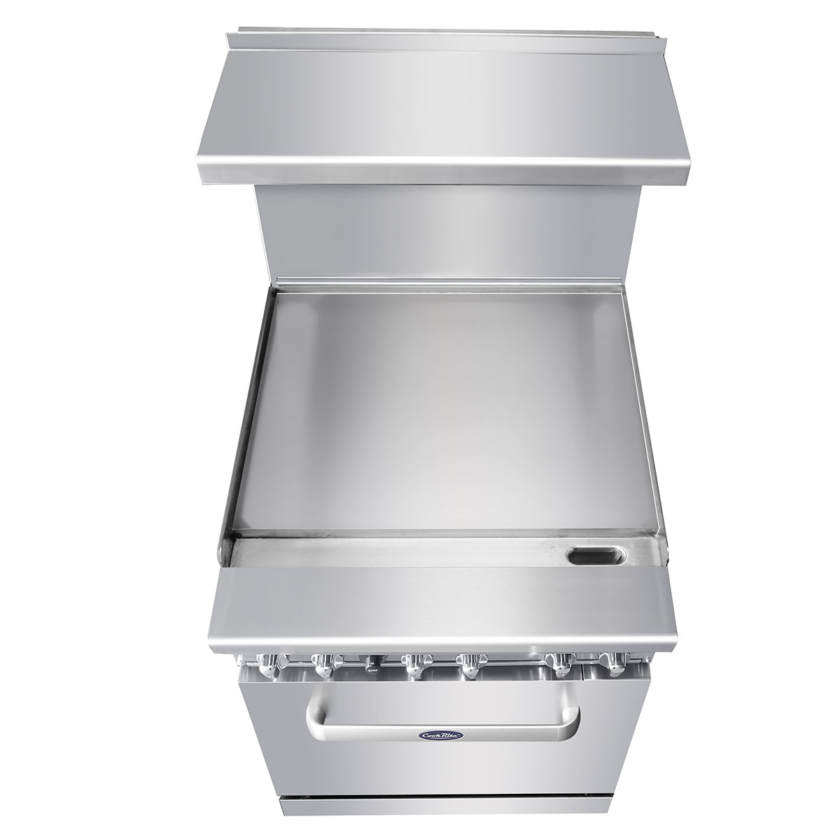 Atosa AGR-24G 24'' Wide Griddle with (1) 20'' Wide Oven 2 Oven Racks (Castors Included)