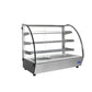 Atosa CHDC-44 Countertop Heated Display Case - Curved, 4.4 Cu Ft w/ 3 SS Shelves w/ 2 Rear Sliding Glass Doors Dimensions: 27-1/2 W * 22-7/8 D * 26-3/4 H