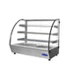 Atosa CHDC-44 Countertop Heated Display Case - Curved, 4.4 Cu Ft w/ 3 SS Shelves w/ 2 Rear Sliding Glass Doors Dimensions: 27-1/2 W * 22-7/8 D * 26-3/4 H