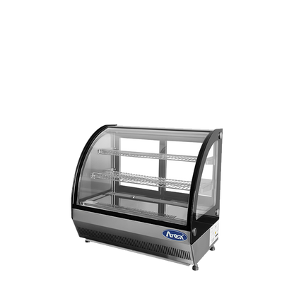 Atosa CRDC-35 Countertop Refrigerated Display Curved, 3.5 Cu Ft