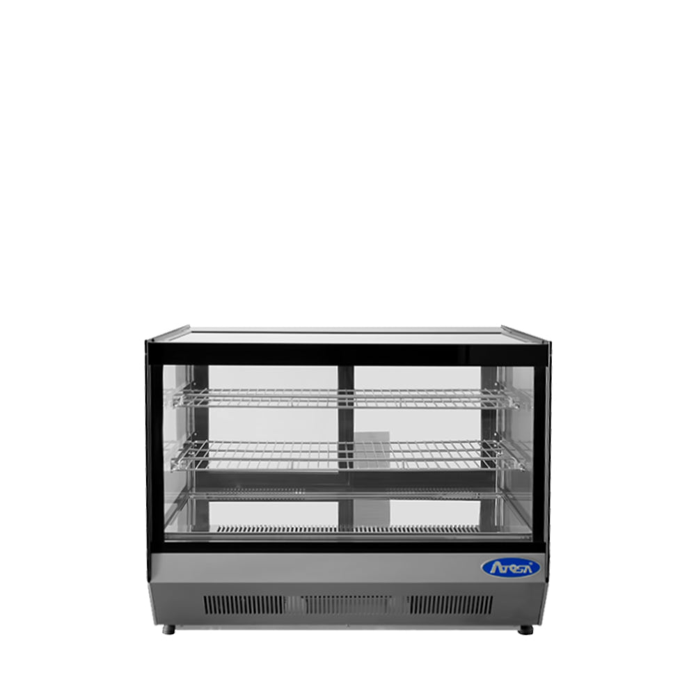 Atosa CRDS-42 Countertop Refrigerated Display Square, 4.2 Cu Ft Dimension: 27-3/5 W * 22-1/10 D * 26-2/5 H