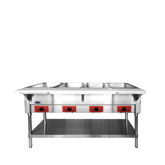 Atosa CSTEA-4C Electric Hot Food Table, 4 Wells 500W/well, 2000W/120V (Water Pans Included)