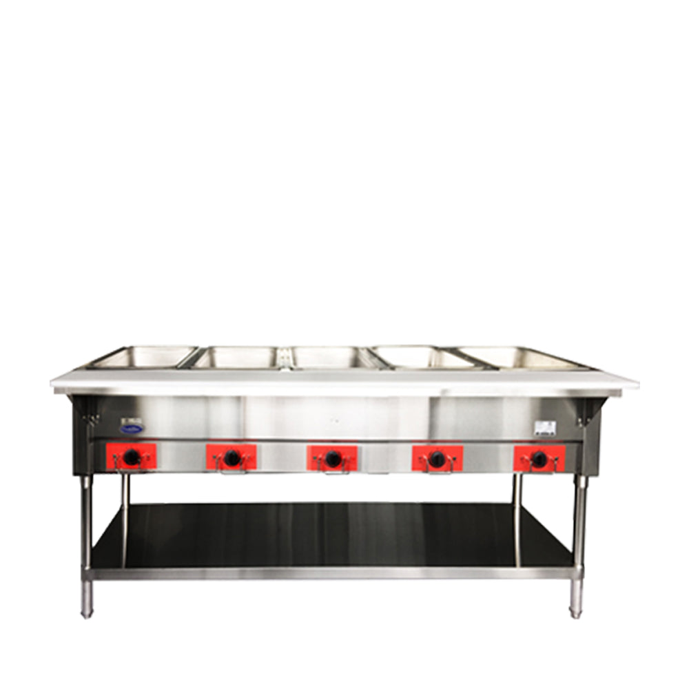 Atosa CSTEB-5C Electric Hot Food Table, 5 Wells 750W/well, 3750W/240V (Water Pans Included)