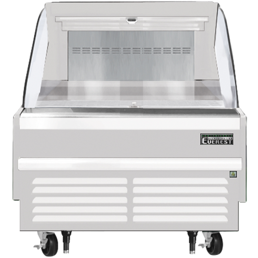 Everest Refrigeration EOMH-36-W-35-S Horizontal Open Air Merchandiser - White Exterior