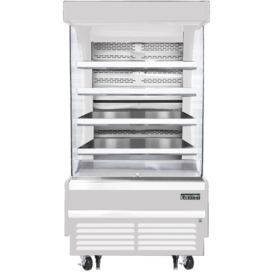 Everest Refrigeration EOMV-36-W-28-T Vertical Open Air Merchandiser - White Exterior
