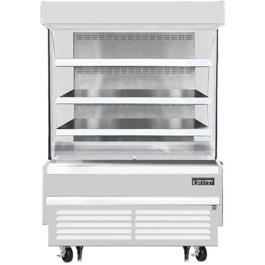 Everest Refrigeration EOMV-48-W-28-S Vertical Open Air Merchandiser - White Exterior