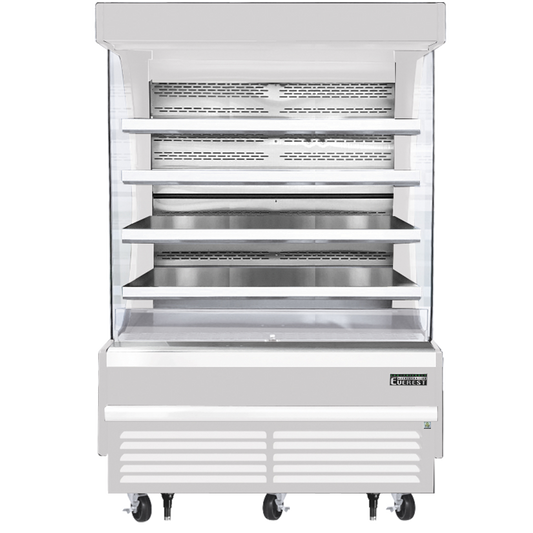 Everest Refrigeration EOMV-60-W-28-T Vertical Open Air Merchandiser - White Exterior