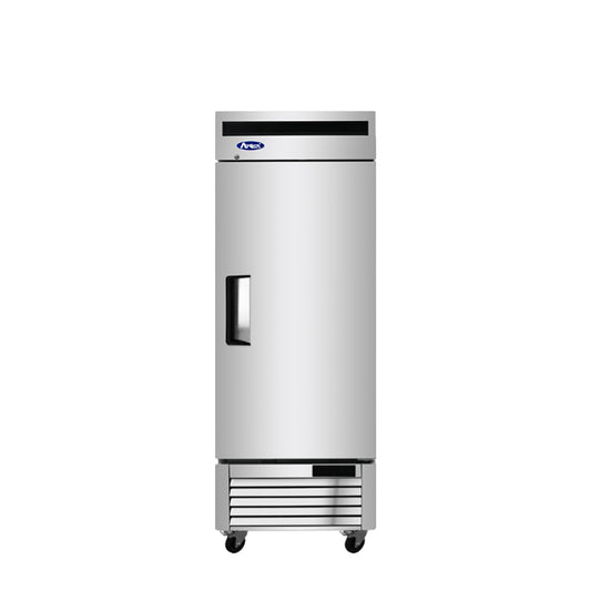 Atosa MBF8505GR Bottom Mount (1) Door Refrigerator Right Hinged Dimensions: 27 W * 31-7/10 D * 83-1/10 H