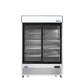 Atosa MCF8709GR Bottom Mount (2) Sliding Glass Door S/S In/Out Refrigerator Dimensions: 54-2/5 W * 29-7/10 D * 81- 1/5 H