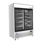 Atosa MCF8709GR Bottom Mount (2) Sliding Glass Door S/S In/Out Refrigerator Dimensions: 54-2/5 W * 29-7/10 D * 81- 1/5 H
