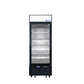 Atosa MCF8722GR Bottom Mount (1) Glass Door Refrigerator 19.39 cu ft - Black Cabinet Dimensions: 27 W * 31-1/2 D * 81-1/5 H