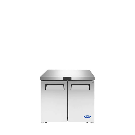 Atosa MGF36RGR 36" Undercounter-Refrigerator Dimensions: 36-3/8 W * 30 D * 34-1/8 H