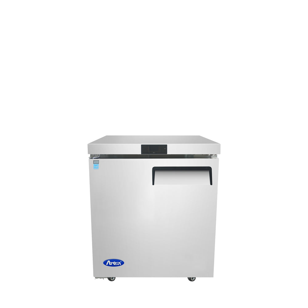 Atosa MGF8405GRL 27'' Undercounter-Freezer Left Hinged Dimensions: 27-1/2 W * 30 D * 34-1/8 H