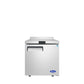 Atosa MGF8408GR 27" Worktop Refrigerator w/ Backsplash Dimensions: 27-1/2 W * 30 D * 39-4/5 H