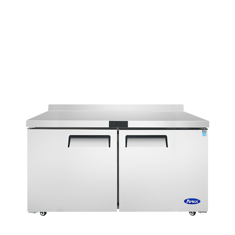 Atosa MGF8410GR 60" Worktop Refrigerator w/ Backsplash